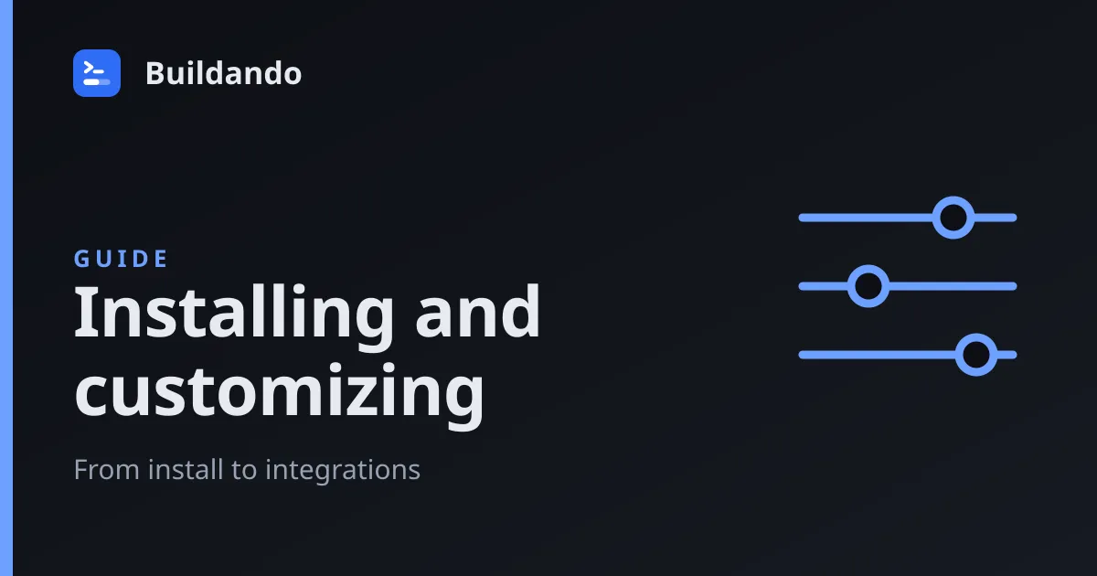Cover illustration: Installing and customizing