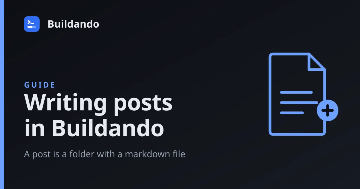 Cover illustration: Writing posts in Buildando